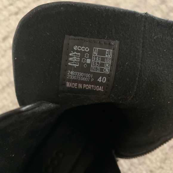Ecco Sartorelle womens black boots - size 9 - Picture 7 of 7